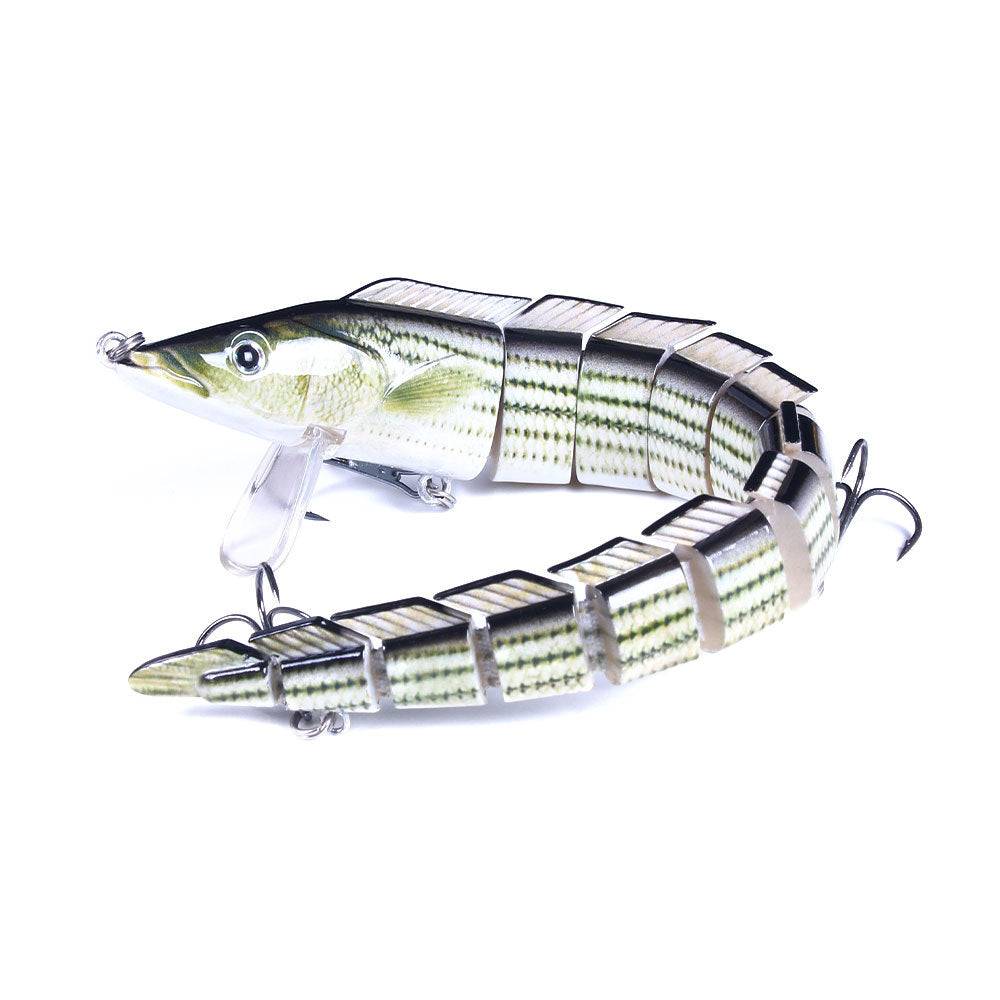 Multisection simulated fish hare-sprinkling