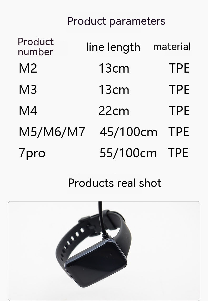 Câble de données magnétique de chargeur de bracelet intelligent