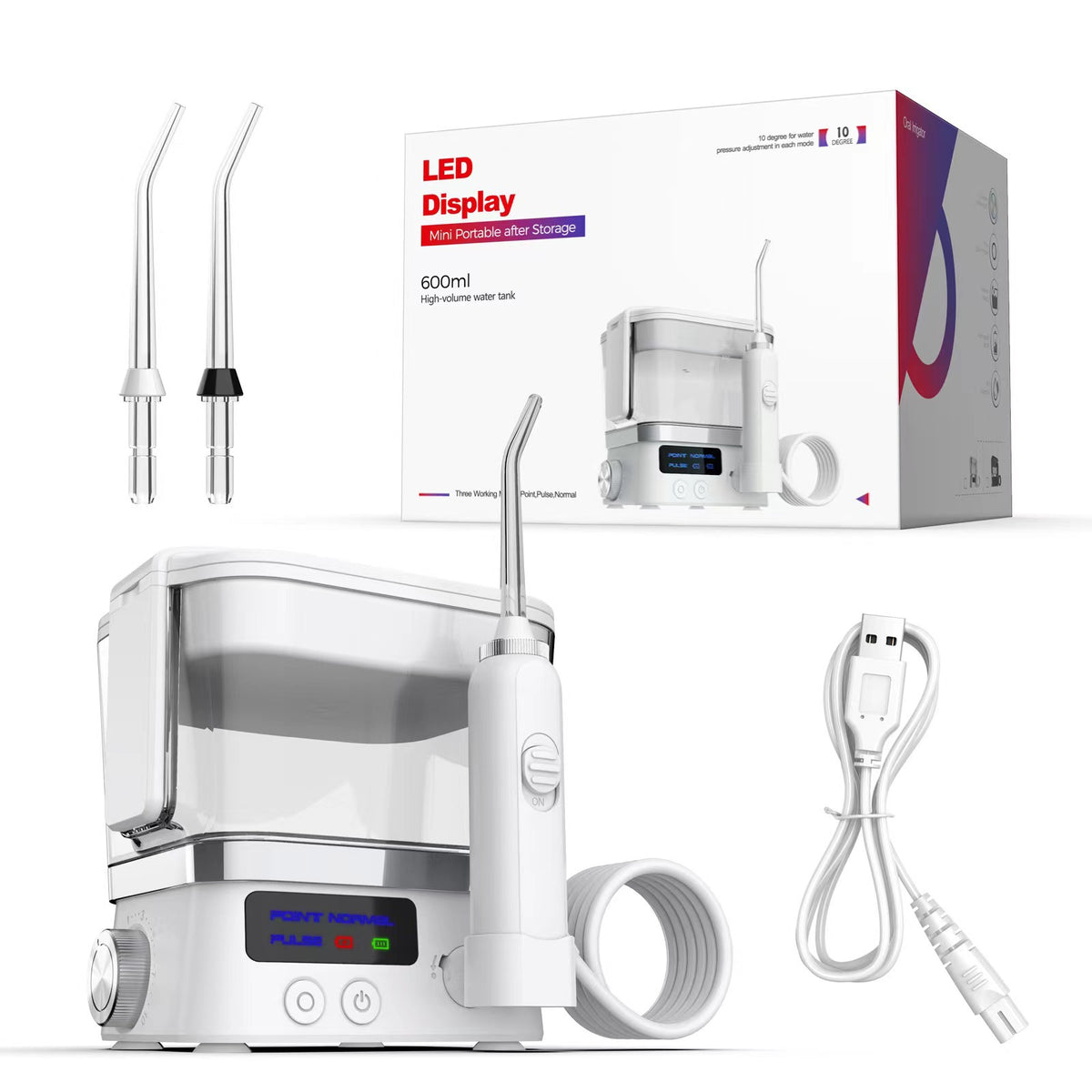 Irrigateur oral portatif à usage domestique