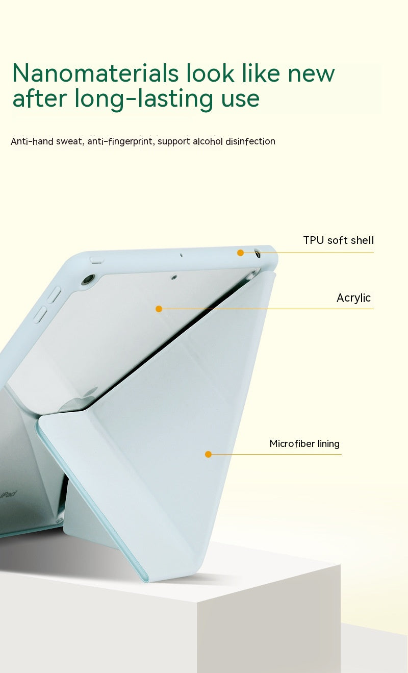 Acrylique Y Déformation de pliage Couverture de protection stylo fente cas souple en cuir