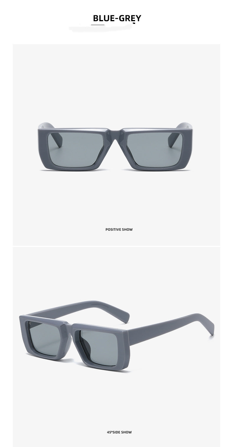 Y2K Girl Super Cool Street Shooting UV-proof Lunettes de soleil en forme spéciale