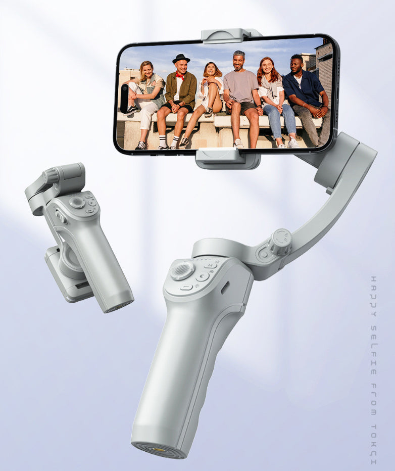 Tête de trépied portatif Trois axes Anti-shake Stabilizer AI Intelligent Face Recognition Et