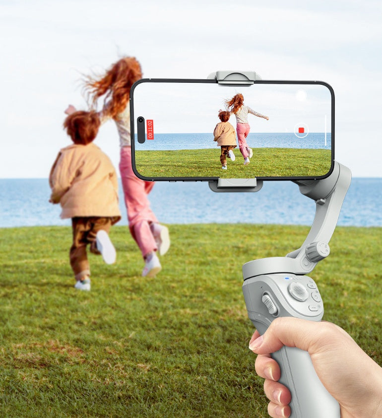 Tête de trépied portatif Trois axes Anti-shake Stabilizer AI Intelligent Face Recognition Et