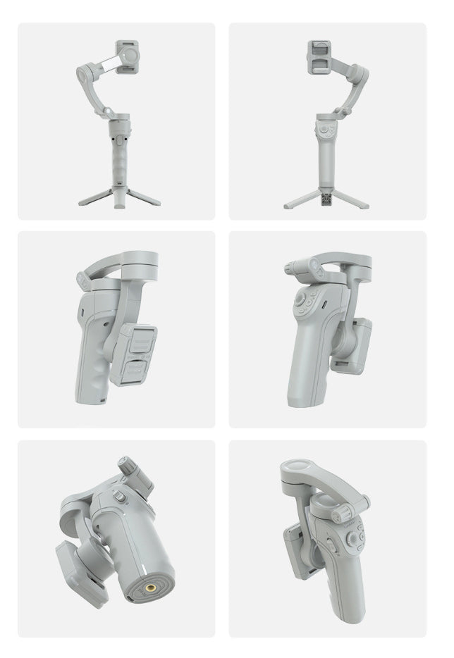 Tête de trépied portatif Trois axes Anti-shake Stabilizer AI Intelligent Face Recognition Et