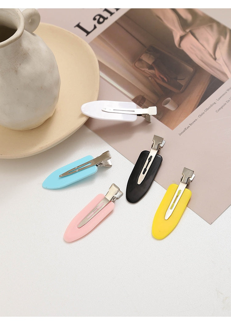 Petite feuille Beceau de canard Clip bricolage sans couture cheveux Clip Matériau fait à la main