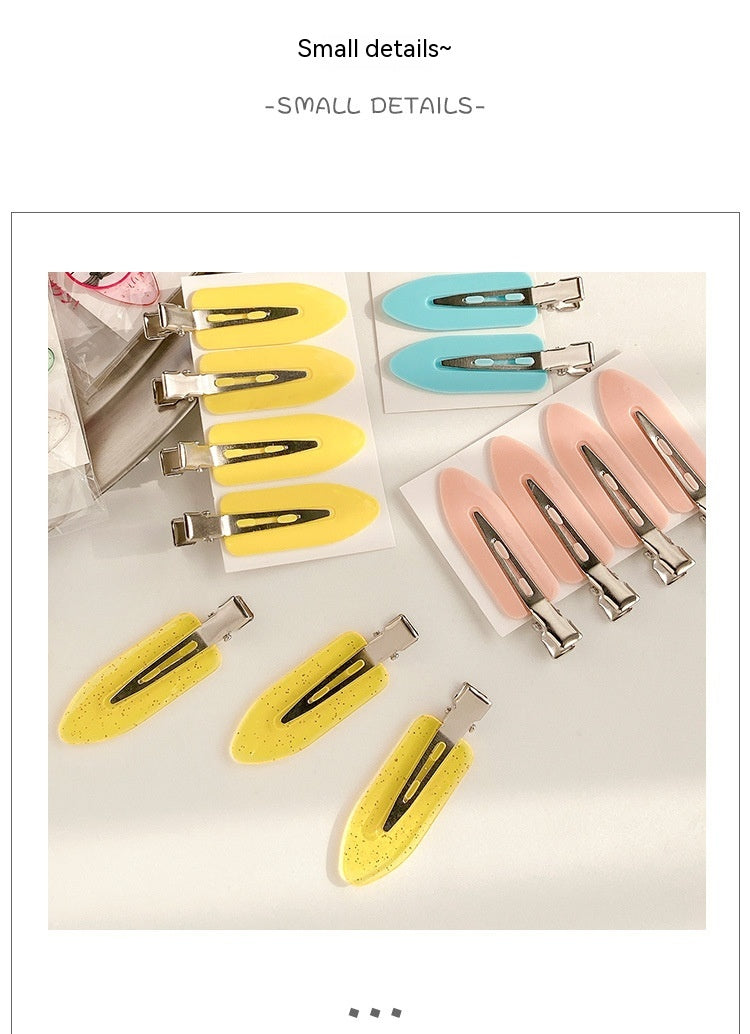 Petite feuille Beceau de canard Clip bricolage sans couture cheveux Clip Matériau fait à la main