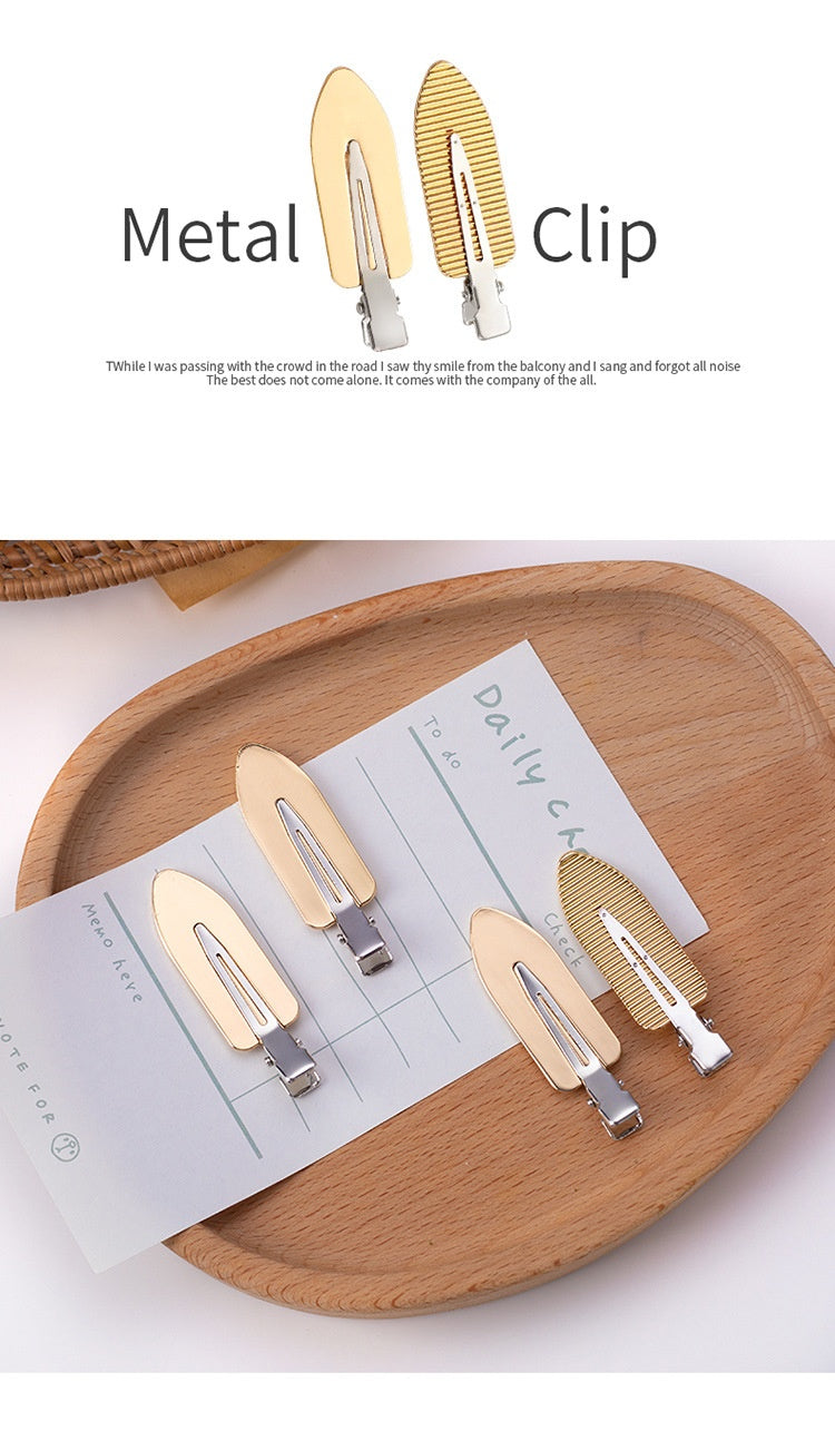 Petite feuille Beceau de canard Clip bricolage sans couture cheveux Clip Matériau fait à la main