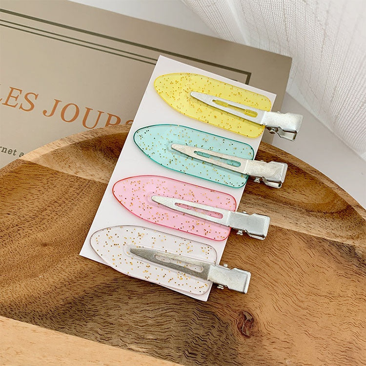 Petite feuille Beceau de canard Clip bricolage sans couture cheveux Clip Matériau fait à la main