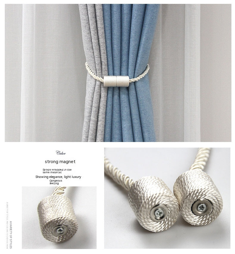 Bande de rideau cylindrique Boucle magnétique sans installation