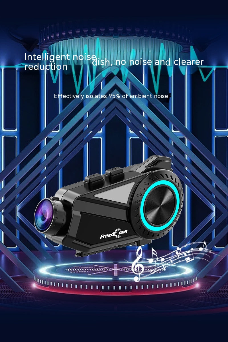Casque de moto Intercom Bluetooth Headset Driving Recorder R3