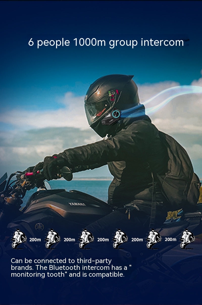 Casque de moto Intercom Bluetooth Headset Driving Recorder R3