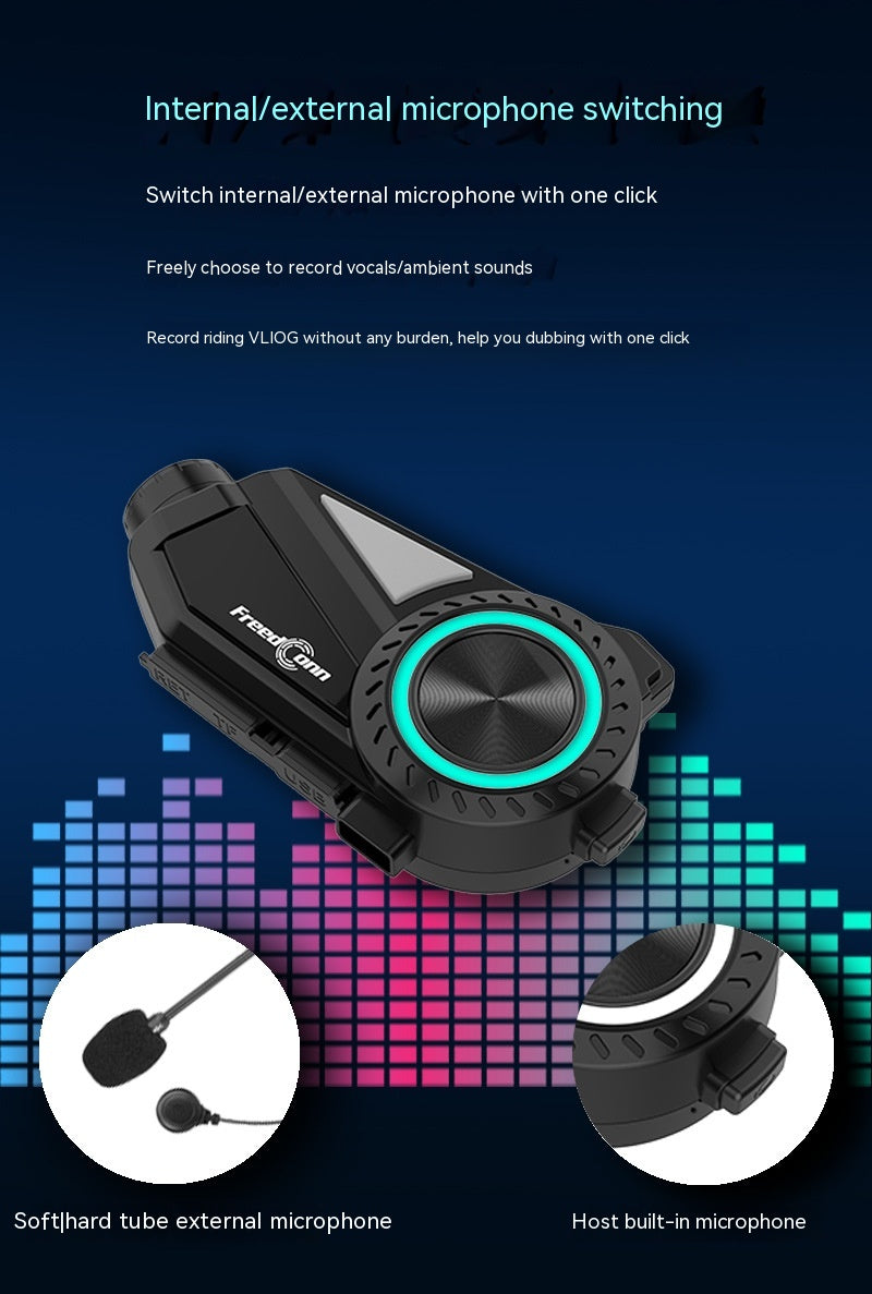 Casque de moto Intercom Bluetooth Headset Driving Recorder R3