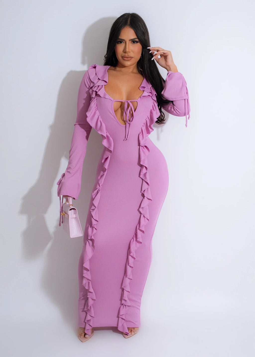 Robe de Selvedge teintée couleur pure