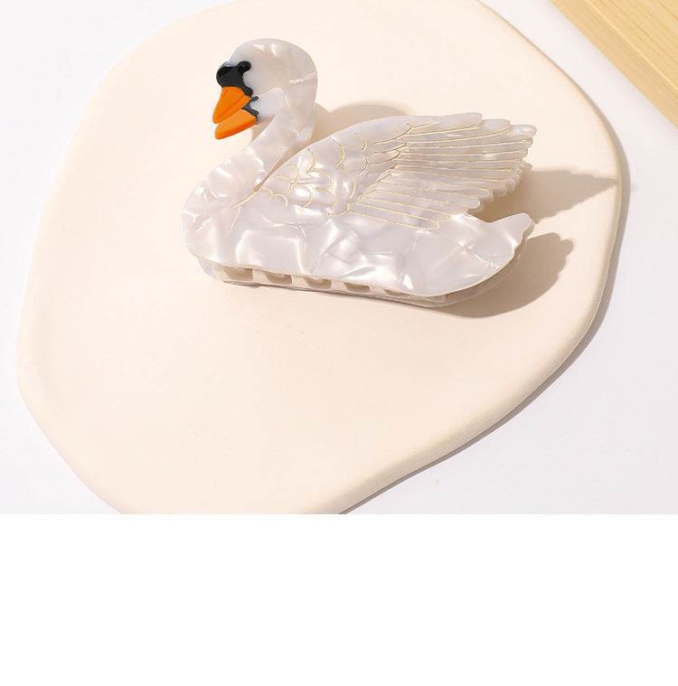 Swan Grip Shark Clip épingle à cheveux moyenne