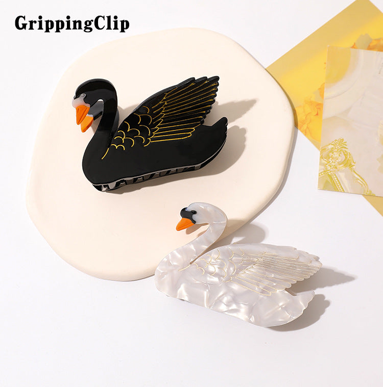 Swan Grip Shark Clip épingle à cheveux moyenne