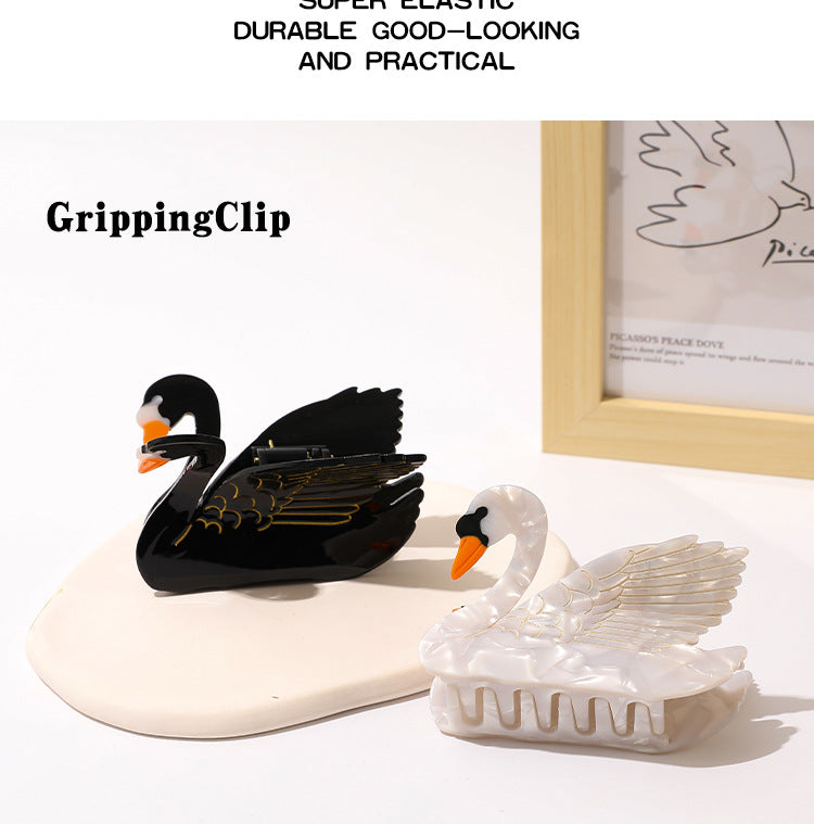 Swan Grip Shark Clip épingle à cheveux moyenne