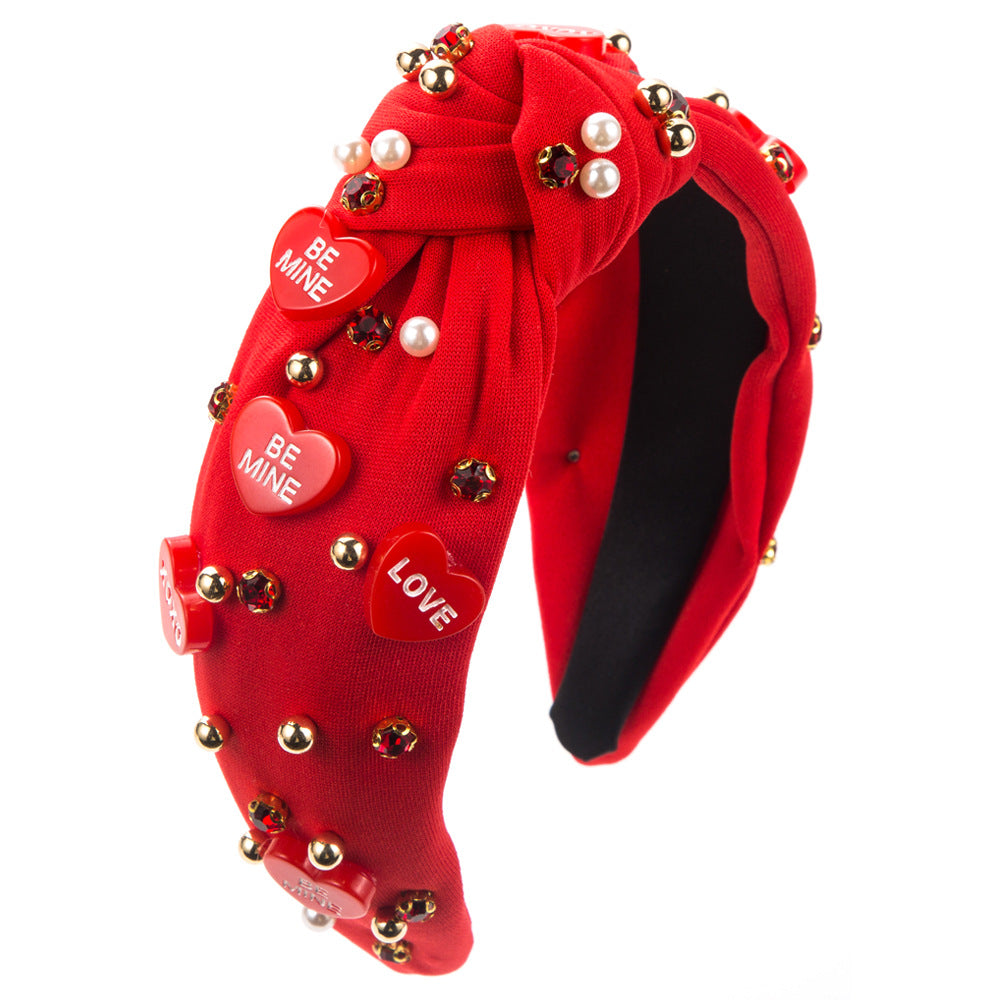Femme Strass Pearl High Skull Top Knotted Accessoires pour cheveux de vacances