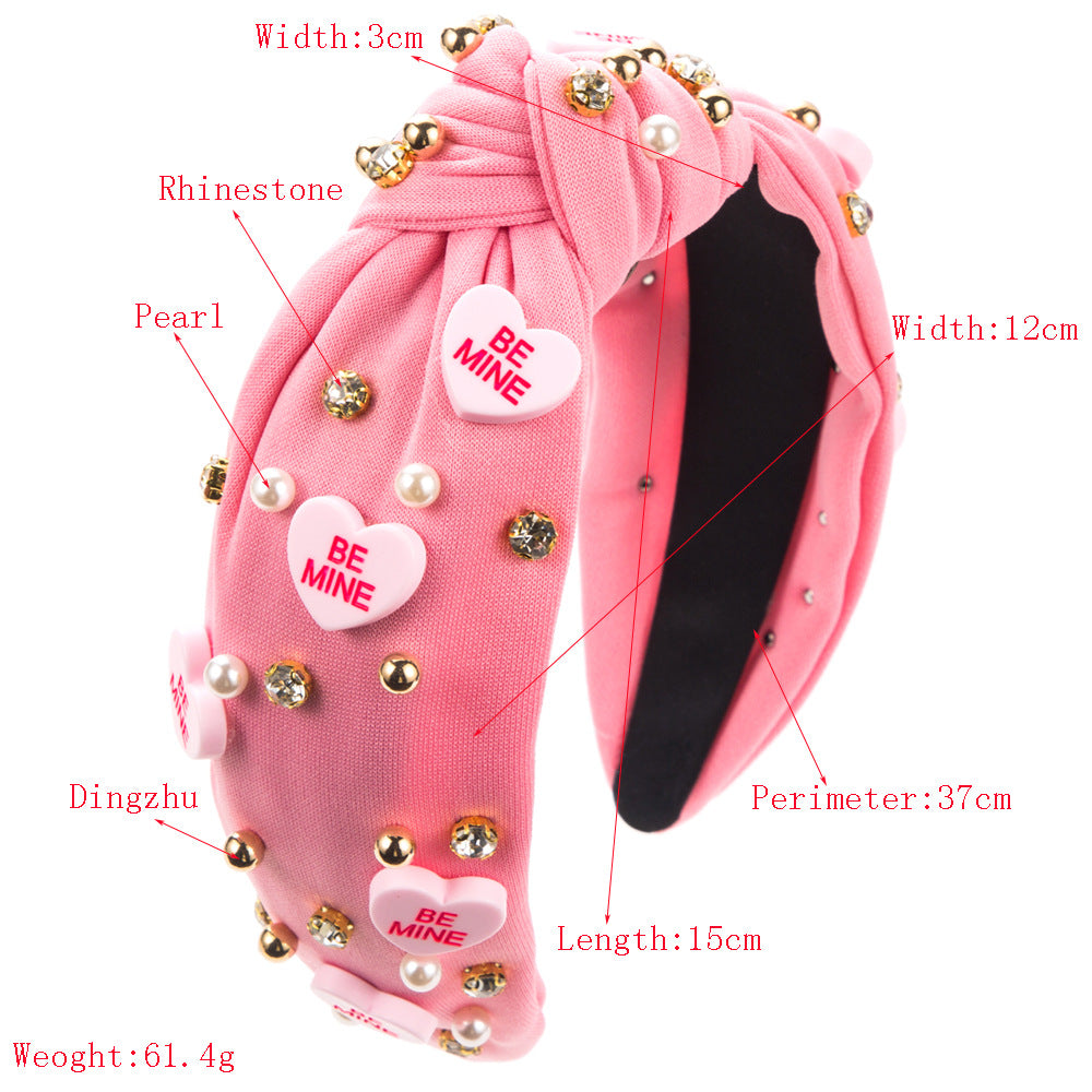 Femme Strass Pearl High Skull Top Knotted Accessoires pour cheveux de vacances