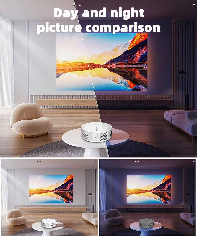 Projecteur Home Office Téléphone mobile sans fil HD Projecteur Portable Overhead Projecteur Home