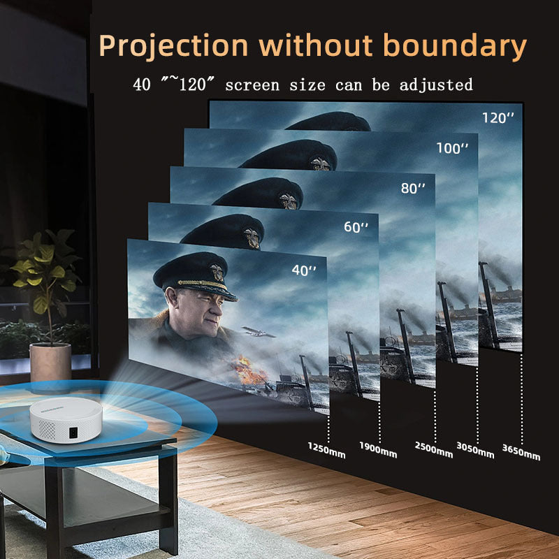 Projecteur Home Office Téléphone mobile sans fil HD Projecteur Portable Overhead Projecteur Home