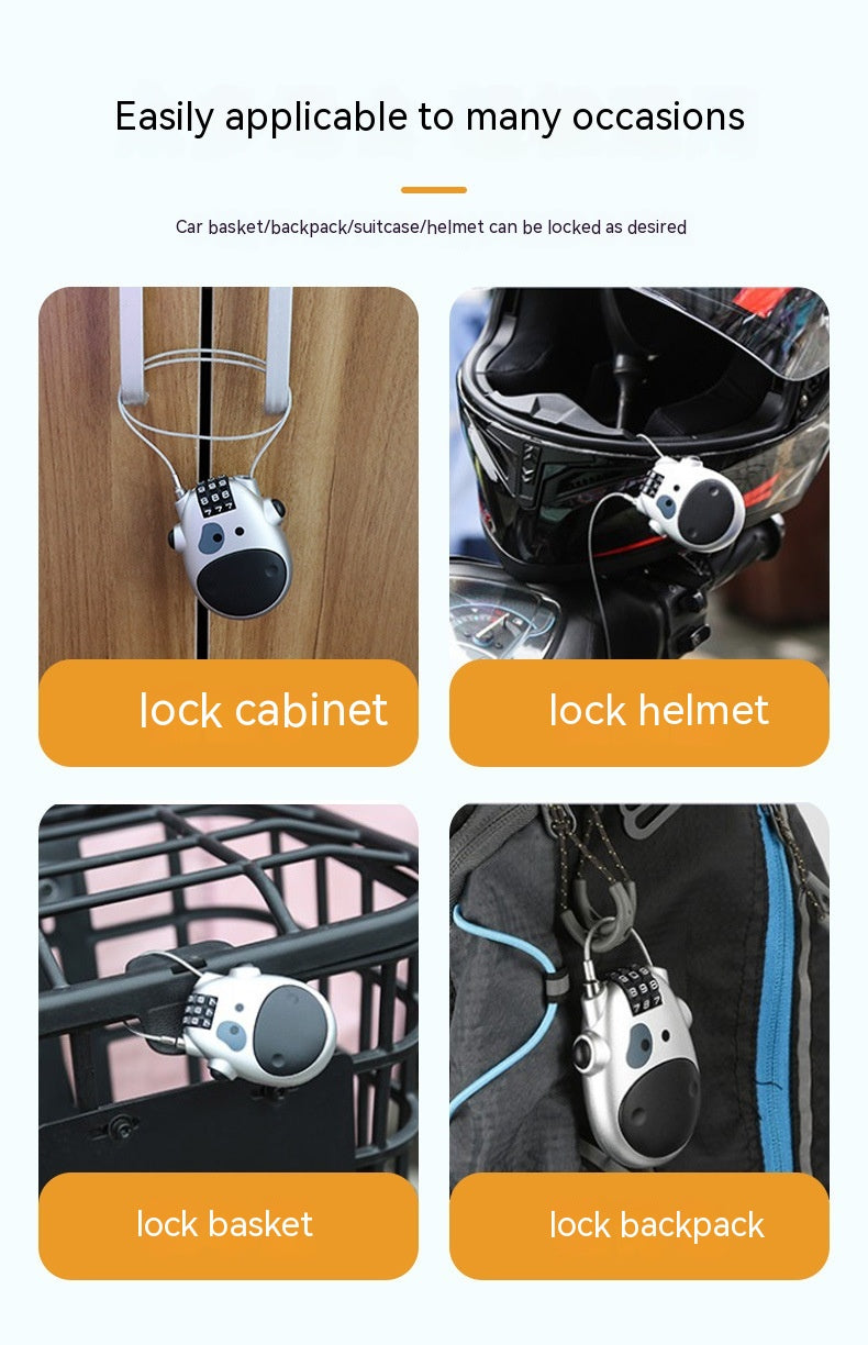 Verrouillage du casque rétractable à clé de moto
