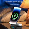 Chargeur magnétique sans fil pliable à trois en un