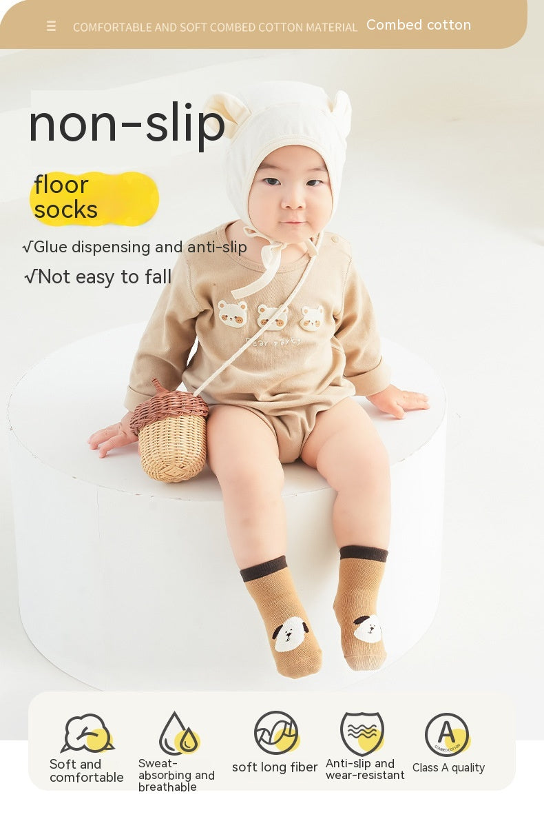 Bébé Chambre antidérapante Chaussettes en coton