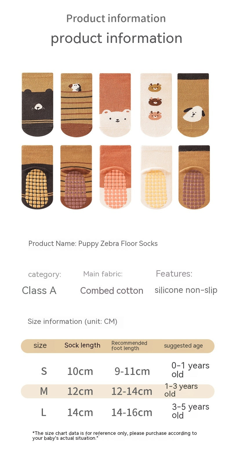 Bébé Chambre antidérapante Chaussettes en coton