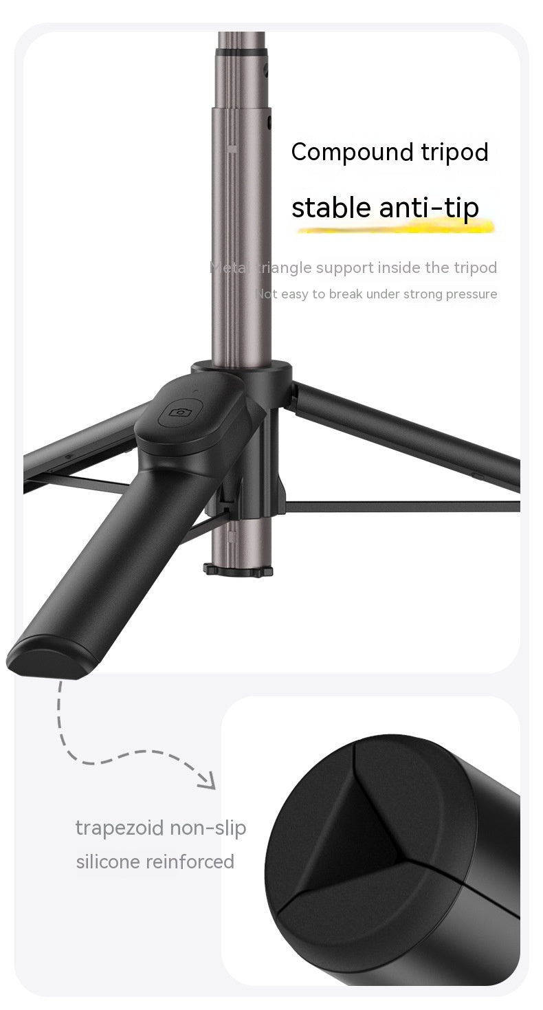 Magnetic Mobile Phone Mini Selfie Stick Bluetooth Télécommande Alliage d'aluminium