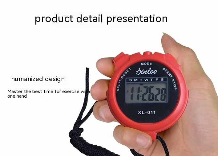 Entraînement en cours d'exécution Affichage numérique Mémoire monocanal Stopwatch