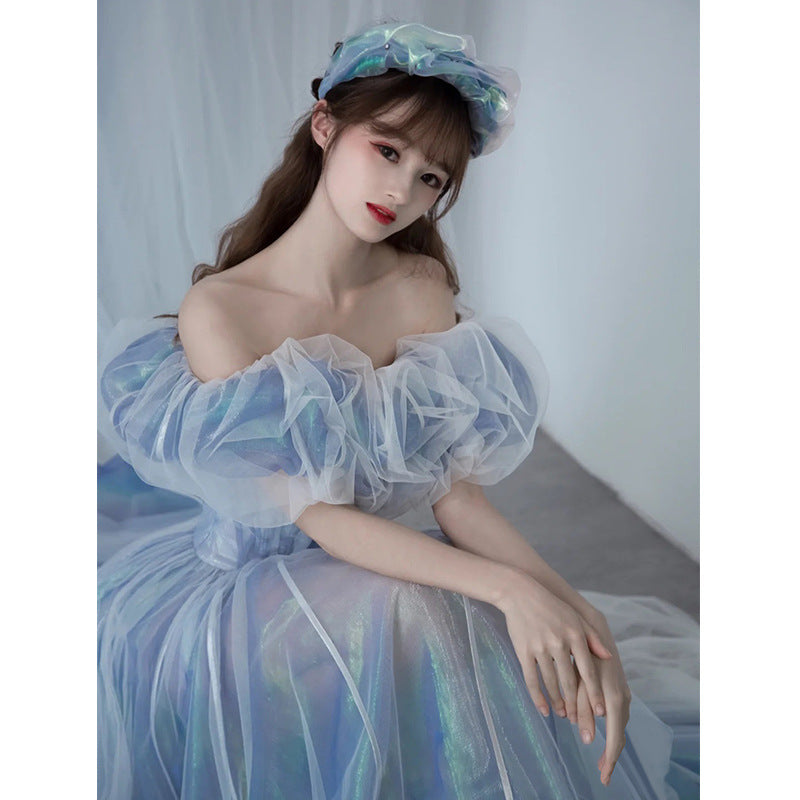 Soirée Gown pour les femmes Haze Blue Fairy