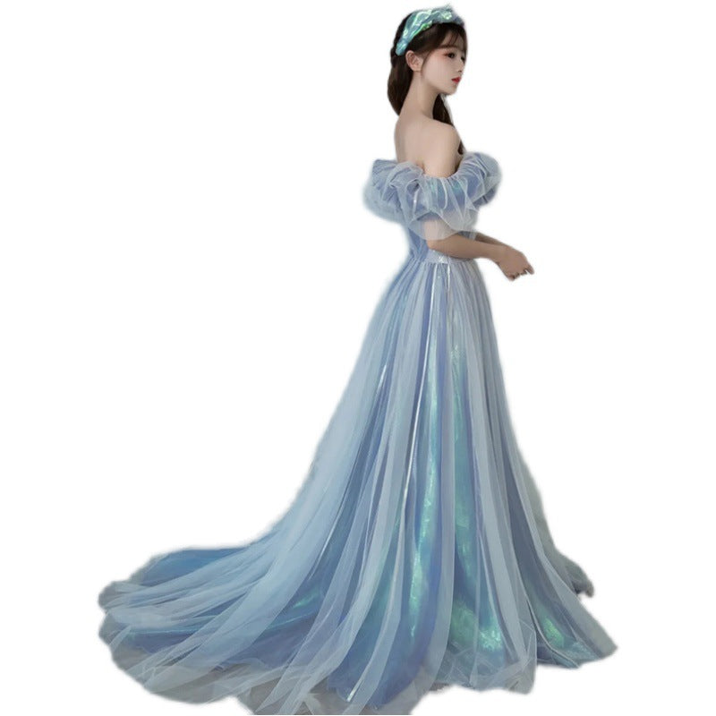 Soirée Gown pour les femmes Haze Blue Fairy