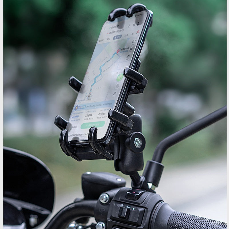 Absorption de choc de moto Étanche au choc Téléphone mobile Navigation Huit Griffe