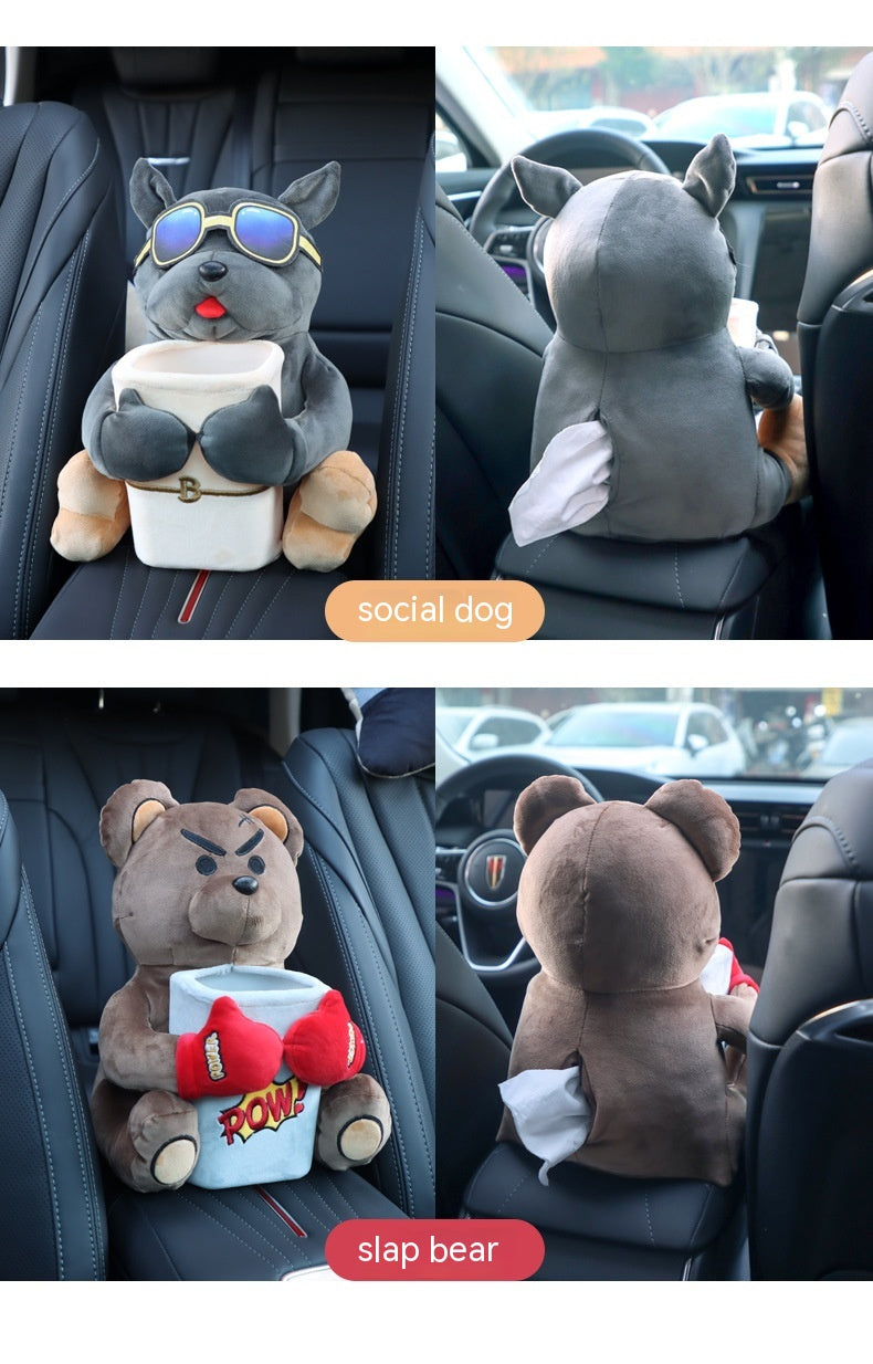 Boîte de tissu de voiture Voiture Créativité Hommes conduite principale Armres Boîte suspendu