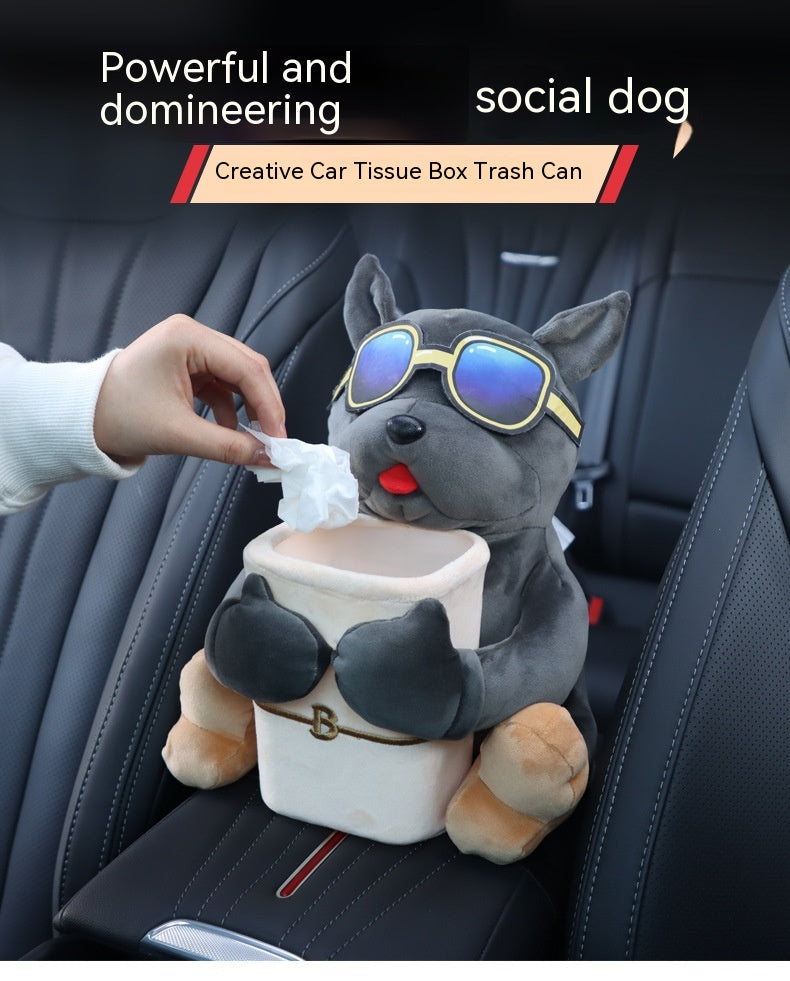 Boîte de tissu de voiture Voiture Créativité Hommes conduite principale Armres Boîte suspendu