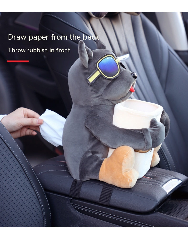 Boîte de tissu de voiture Voiture Créativité Hommes conduite principale Armres Boîte suspendu