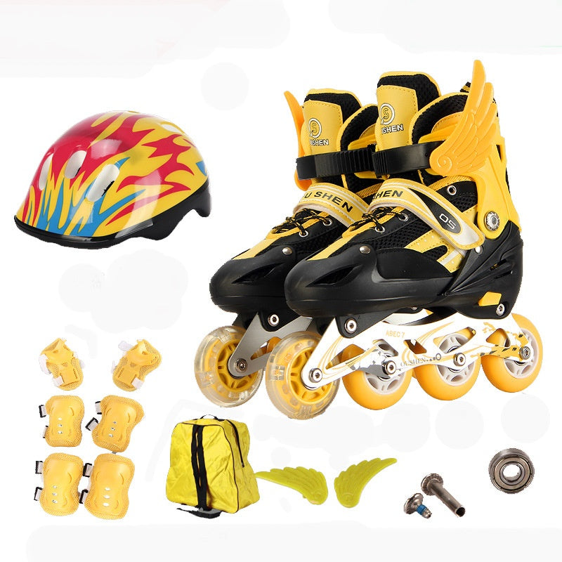PU Adjustable Kids Skating Shoes