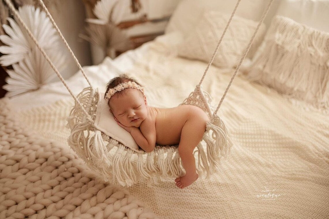 Photographie Props Crib Shooting Auxiliary Hand-tissé Hammock