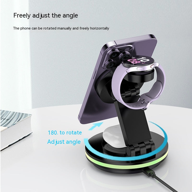 Support de charge sans fil magnétique pliant