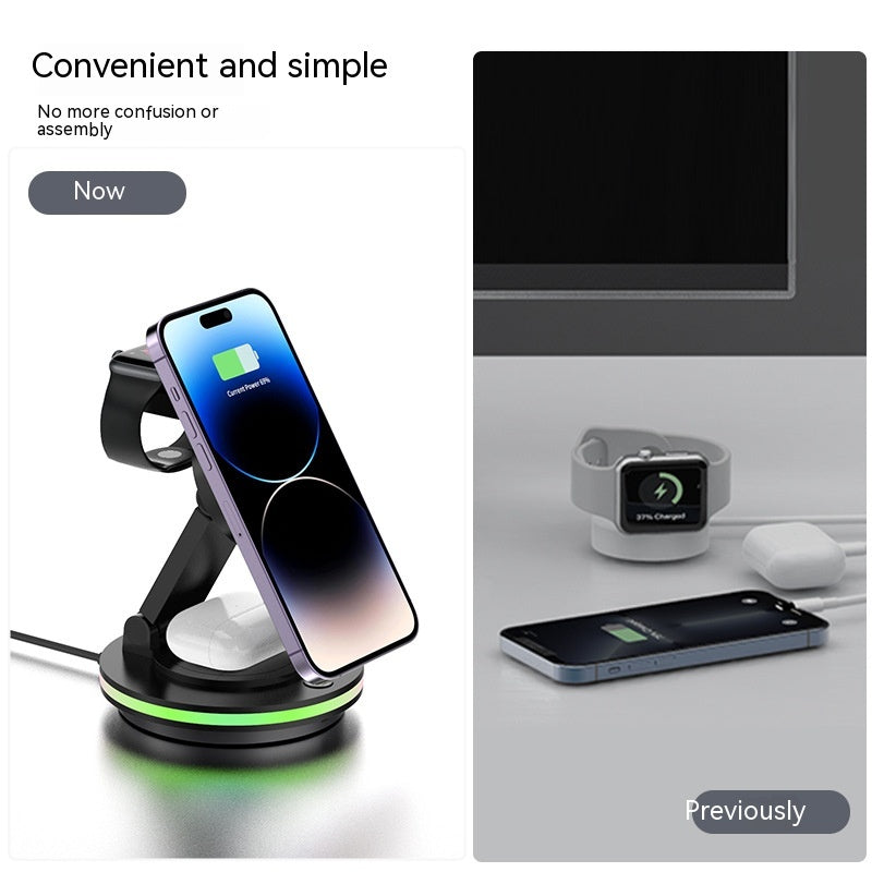 Support de charge sans fil magnétique pliant