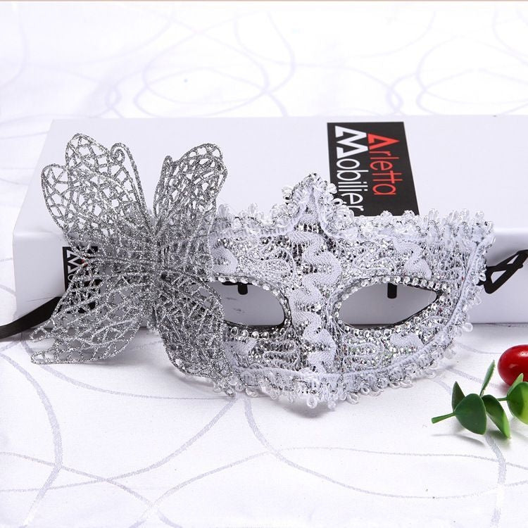Motif Dragon en cuir gribouillis bordure environ plus papillon Princesse Masque Makeu
