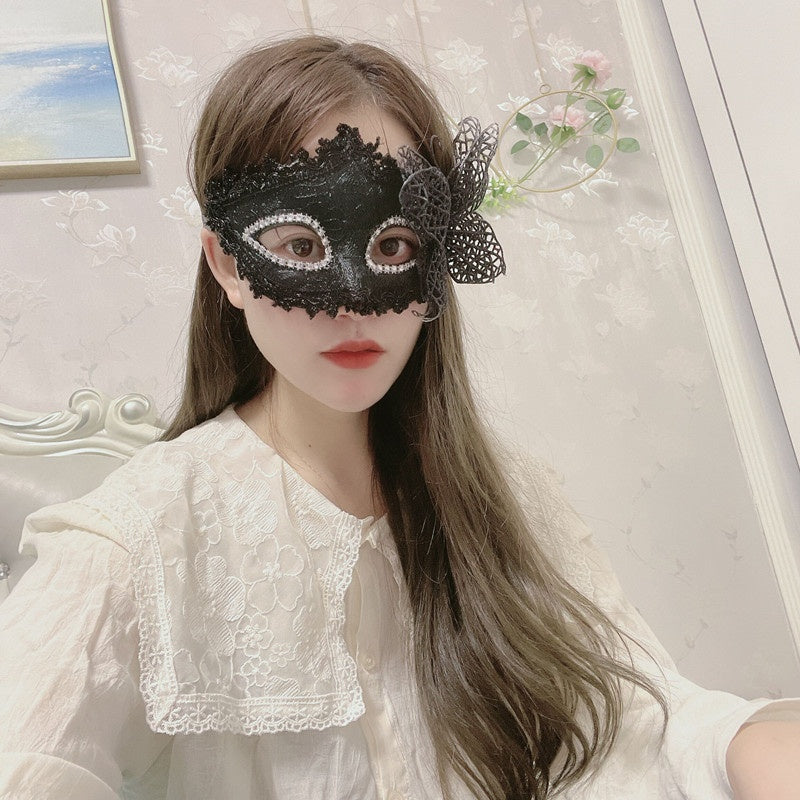 Motif Dragon en cuir gribouillis bordure environ plus papillon Princesse Masque Makeu