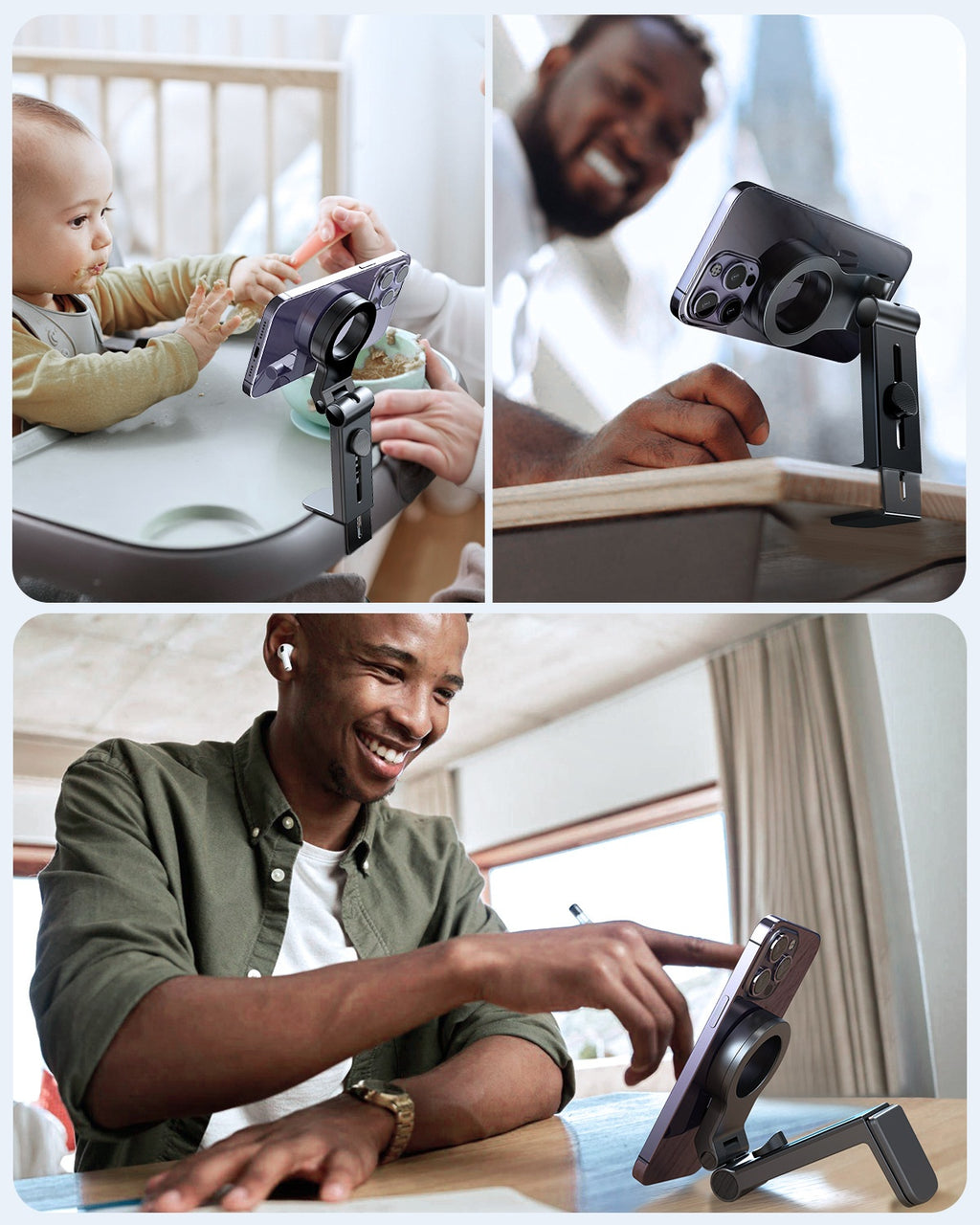 Universal Magnetic Travel Mobile Phone Holder Bureau