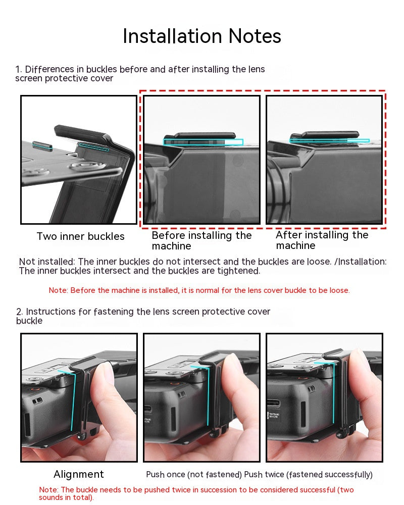 BRDRC Applicable à OSMO POCKET 3 Lens Cover Scratch Protection Cover Accessoires