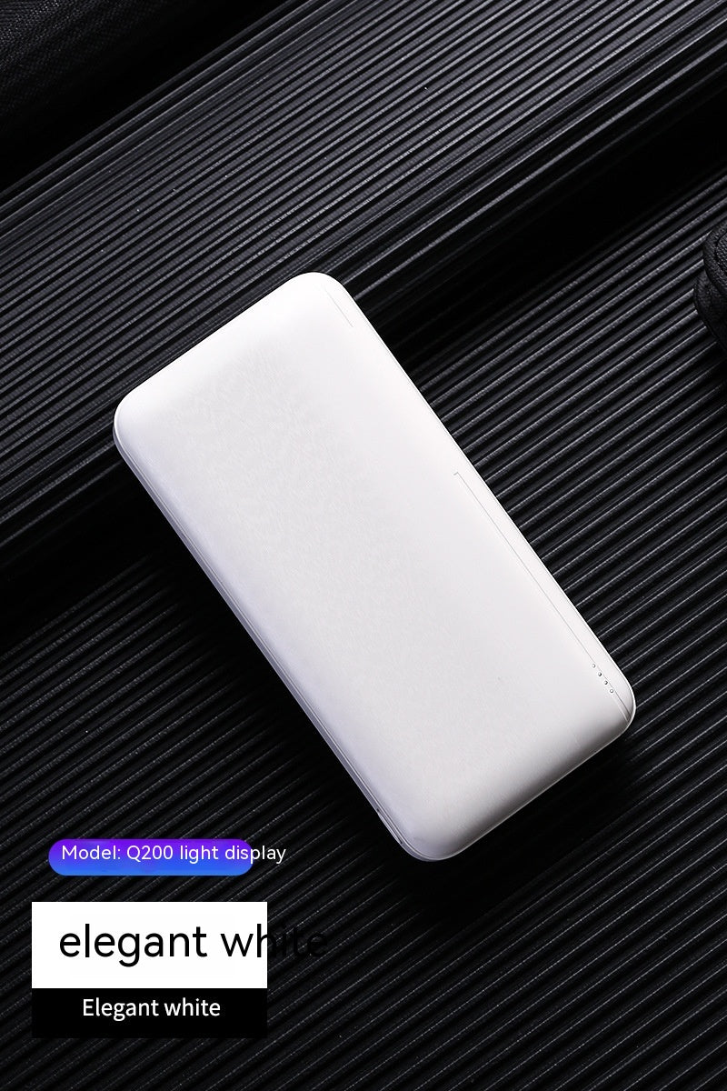Écran d'affichage de la lumière de banque de puissance Vest Coat Source d'alimentation portable ultra-mince