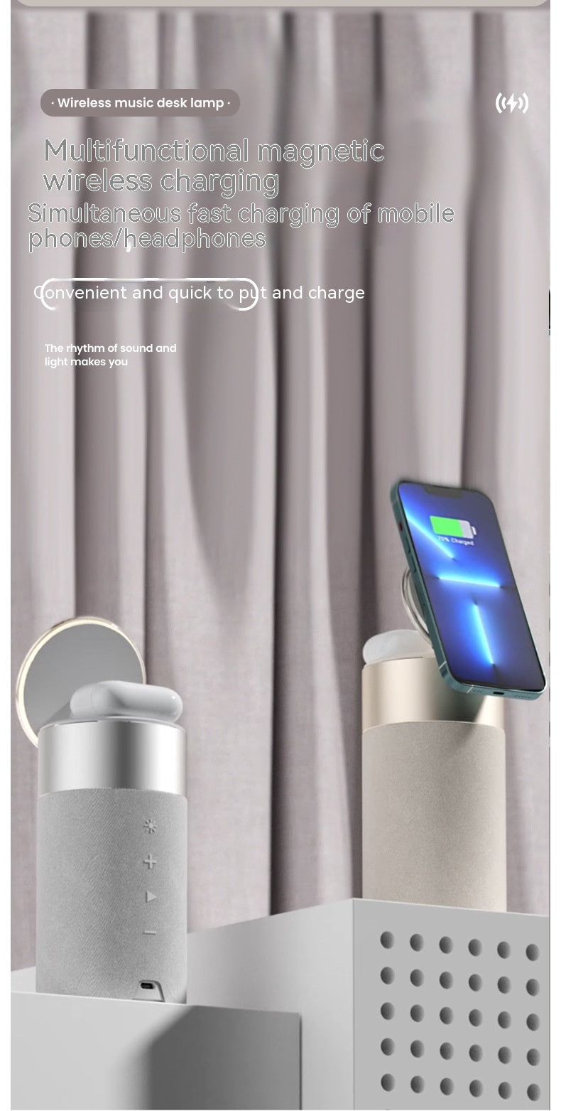 Earphone Cellphone Magnetic Audio Petit Portable Home Office Chargeur sans fil extérieur
