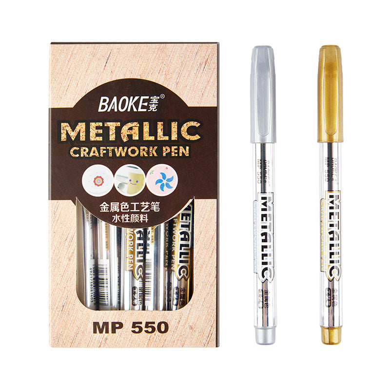 Baoke 550 Gold and Silver Metallic Marker