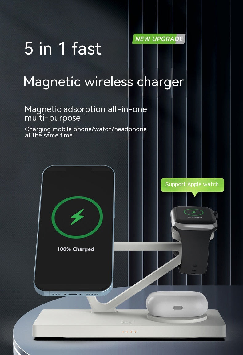 Lumière de nuit du chargeur magnétique multifonctionnel cinq en un