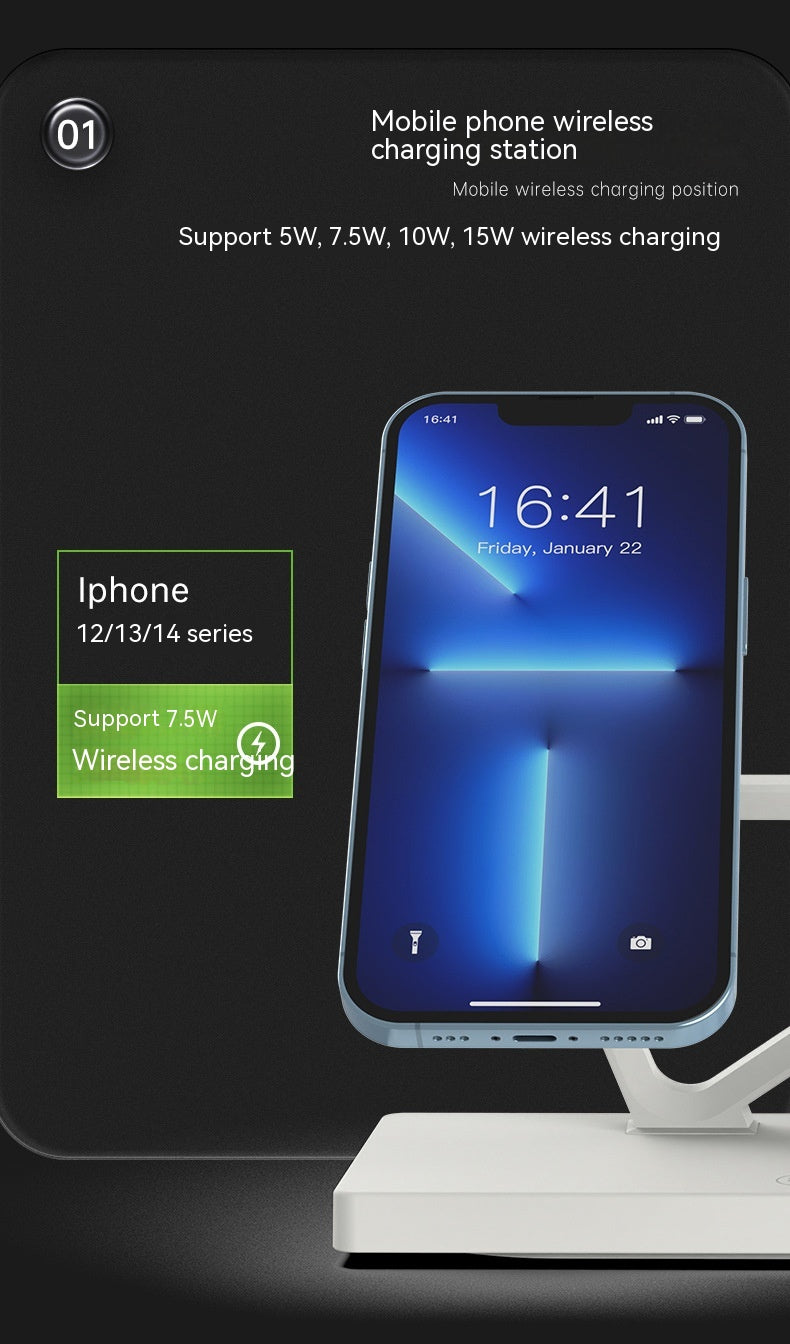Lumière de nuit du chargeur magnétique multifonctionnel cinq en un