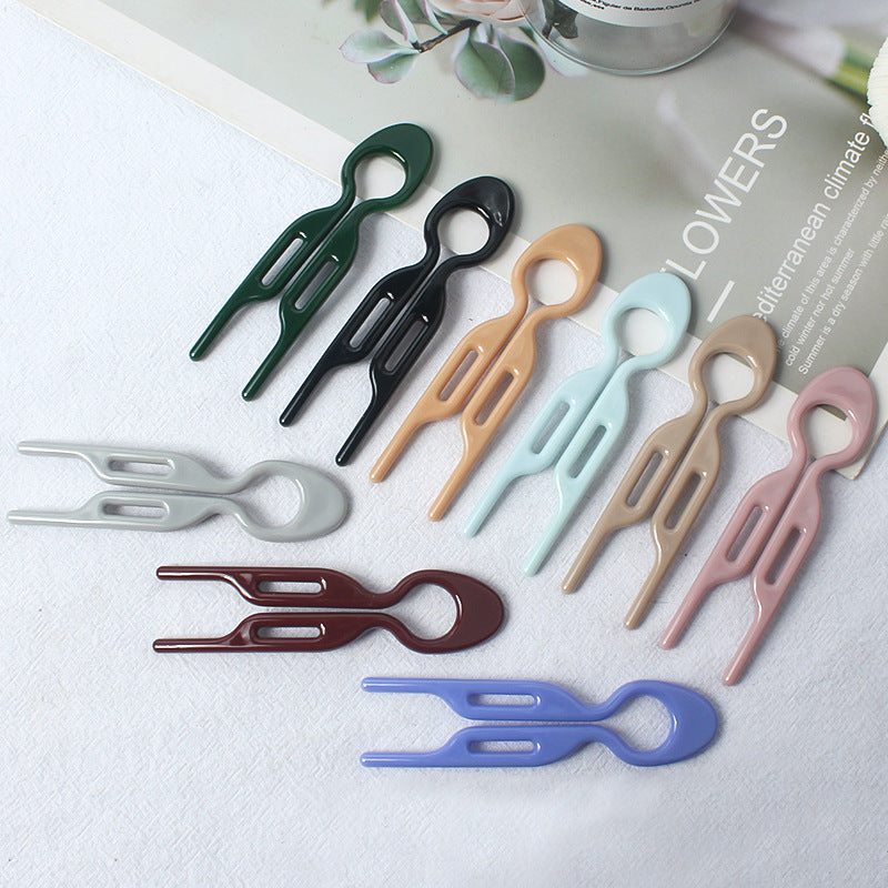 Style européen et américain Large U-forme femme simple Joker Hairclip